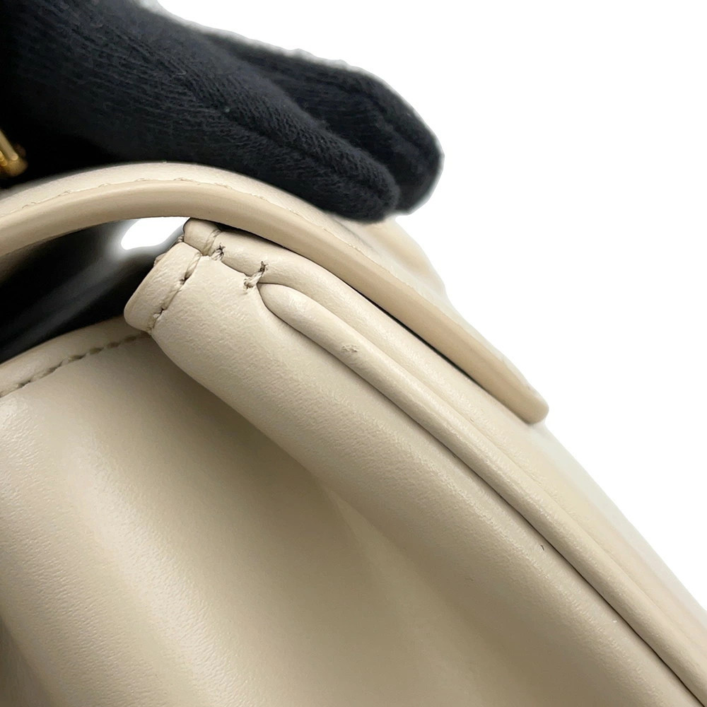 Celine 16 Bag Satinated Calfskin leather White - Picture 8 of 12